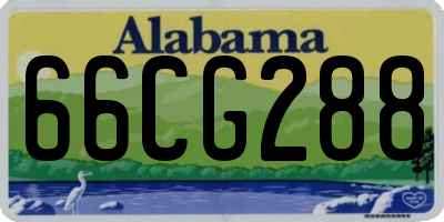 AL license plate 66CG288