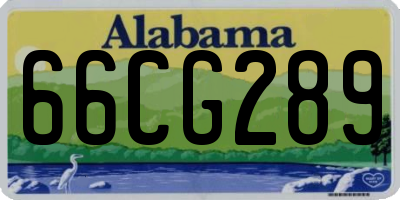 AL license plate 66CG289