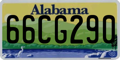AL license plate 66CG290