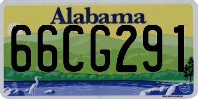 AL license plate 66CG291