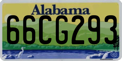 AL license plate 66CG293