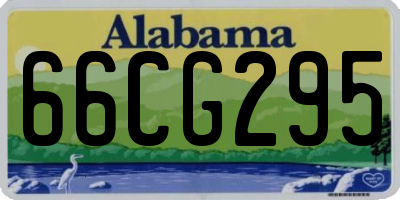 AL license plate 66CG295
