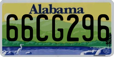 AL license plate 66CG296