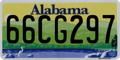 AL license plate 66CG297
