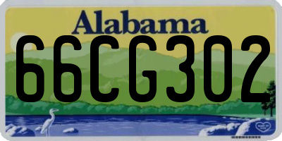 AL license plate 66CG302