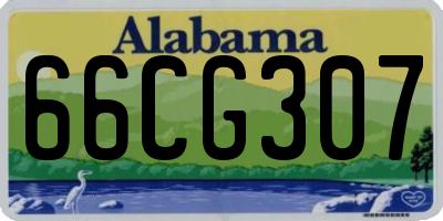 AL license plate 66CG307