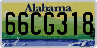 AL license plate 66CG318