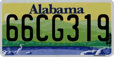 AL license plate 66CG319