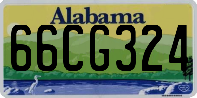 AL license plate 66CG324