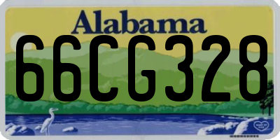AL license plate 66CG328