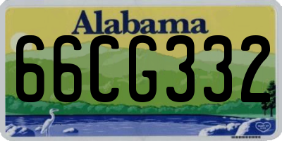 AL license plate 66CG332