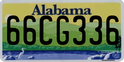 AL license plate 66CG336