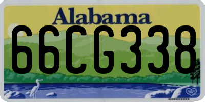 AL license plate 66CG338