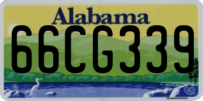 AL license plate 66CG339