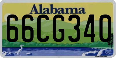 AL license plate 66CG340
