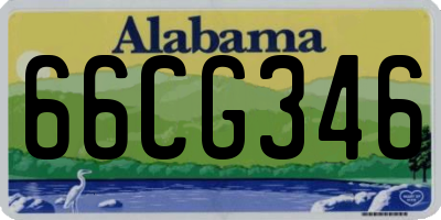 AL license plate 66CG346