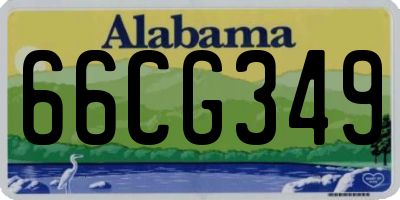 AL license plate 66CG349