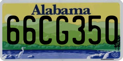 AL license plate 66CG350