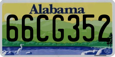 AL license plate 66CG352