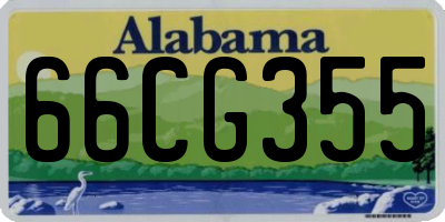 AL license plate 66CG355