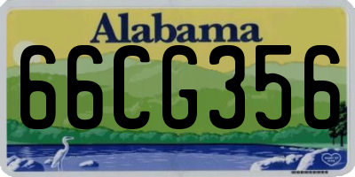 AL license plate 66CG356