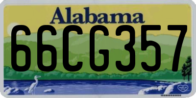 AL license plate 66CG357