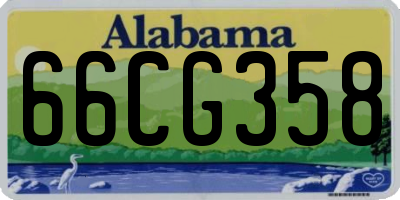AL license plate 66CG358