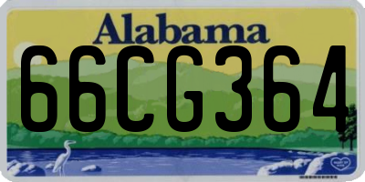 AL license plate 66CG364