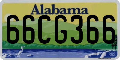 AL license plate 66CG366