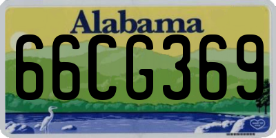 AL license plate 66CG369