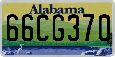 AL license plate 66CG370