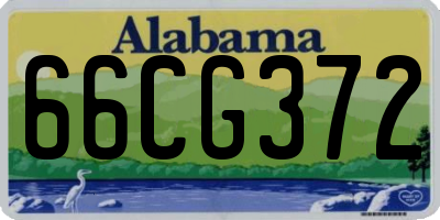 AL license plate 66CG372