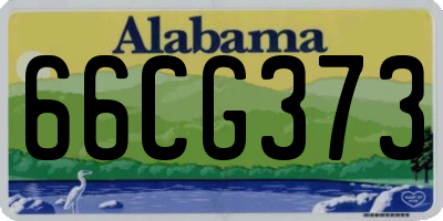 AL license plate 66CG373