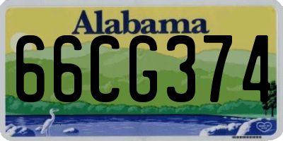 AL license plate 66CG374