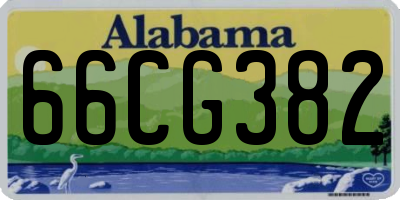 AL license plate 66CG382