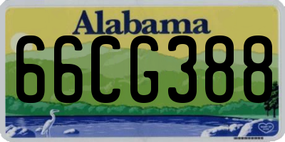 AL license plate 66CG388