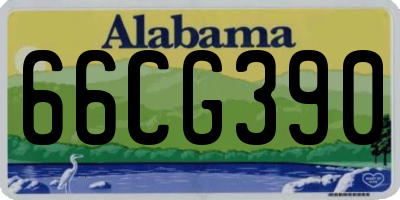 AL license plate 66CG390