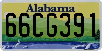 AL license plate 66CG391