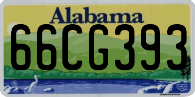 AL license plate 66CG393