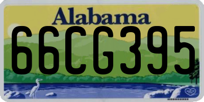 AL license plate 66CG395