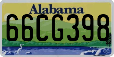 AL license plate 66CG398
