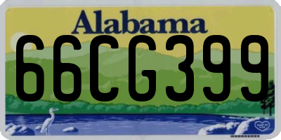 AL license plate 66CG399