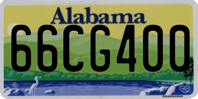 AL license plate 66CG400