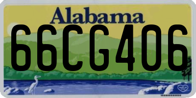 AL license plate 66CG406