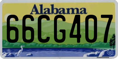AL license plate 66CG407