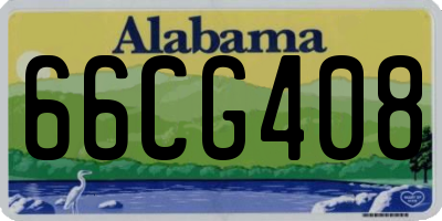 AL license plate 66CG408