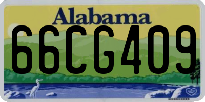 AL license plate 66CG409