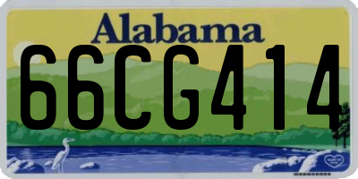 AL license plate 66CG414