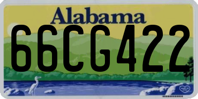 AL license plate 66CG422