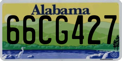 AL license plate 66CG427